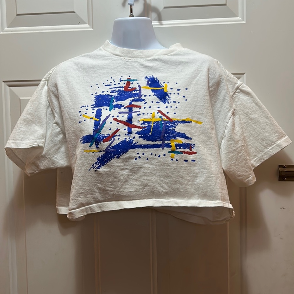 Vintage 80’s Danskin Crop Top - Picture 1 of 5